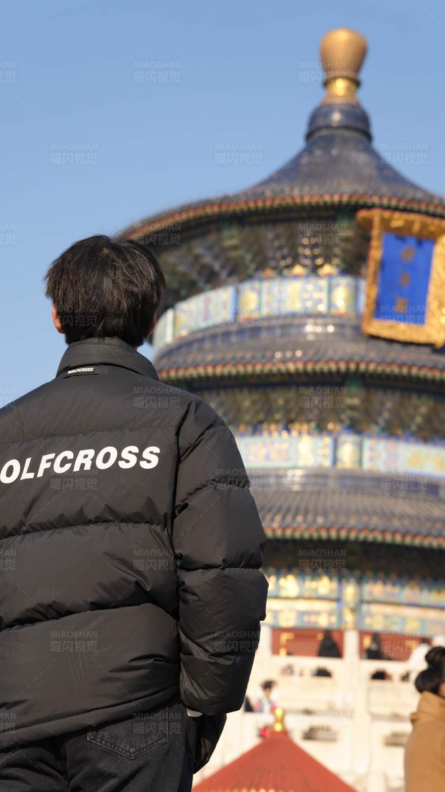 天坛前的游客图片