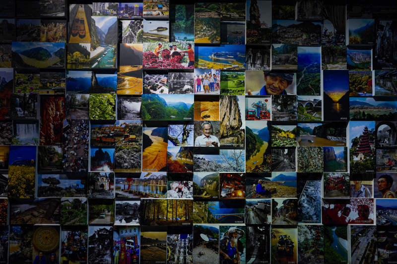 世界风光照片墙图片