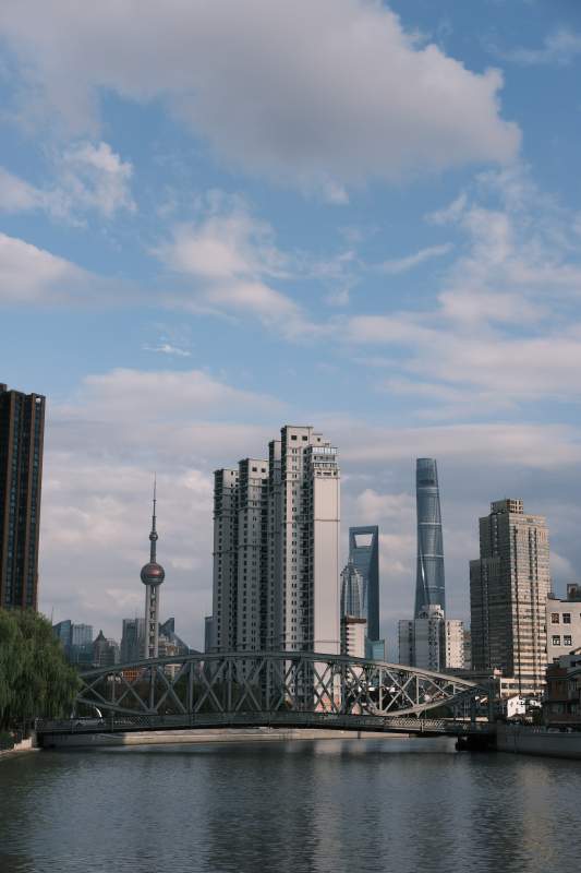 上海天际线与桥梁图片