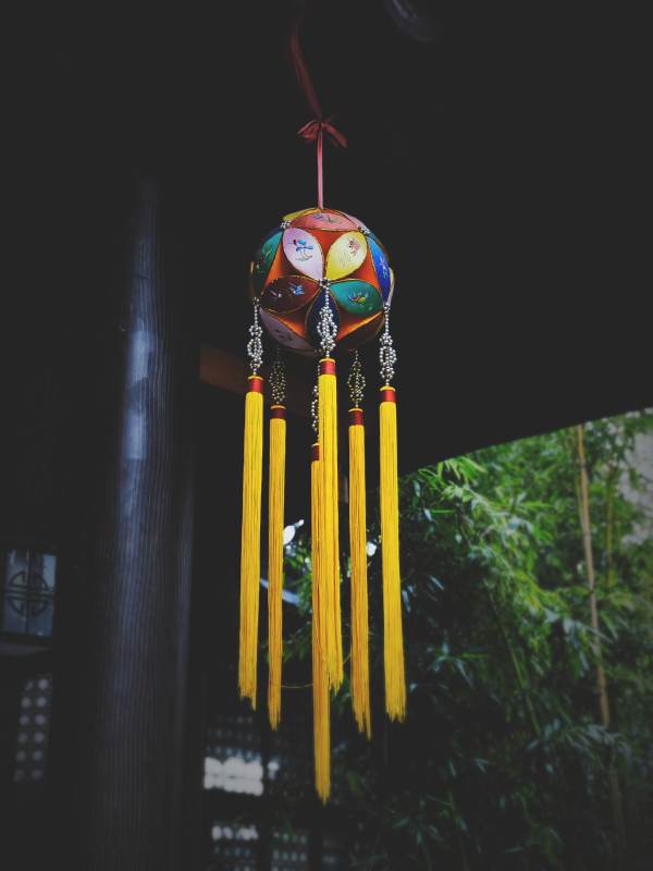 彩色风铃挂饰图片