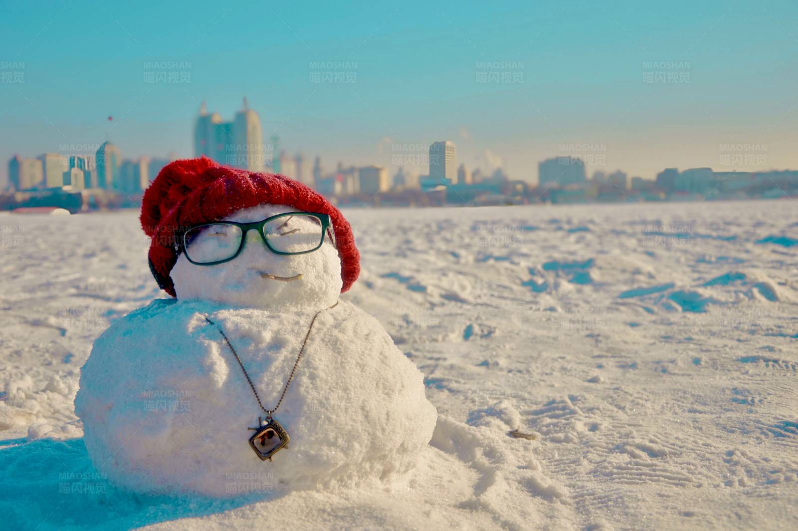 时尚雪人图片