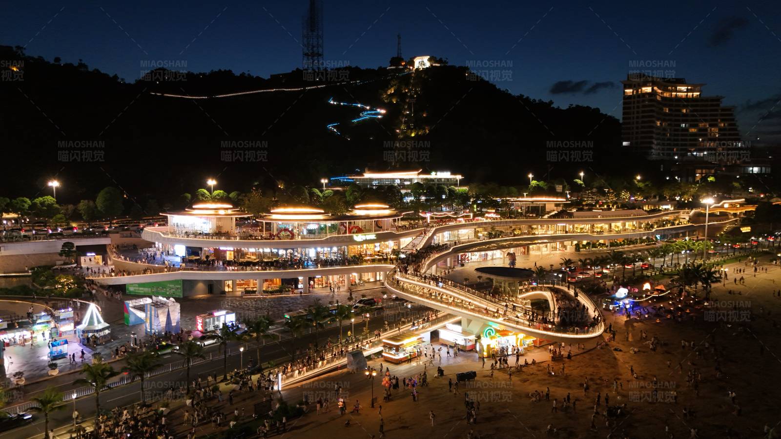 珠海城市阳台夜景图片