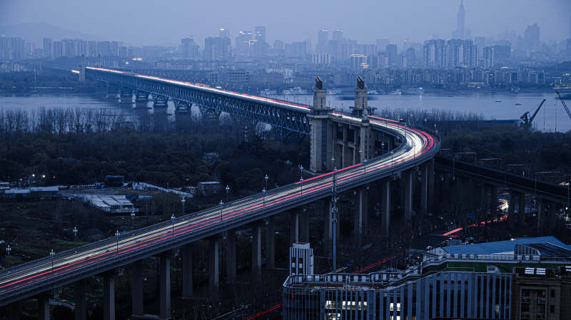 城市夜景大桥图片