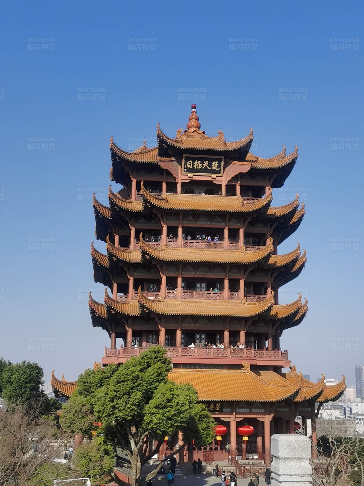 黄鹤楼的雄伟壮观图片