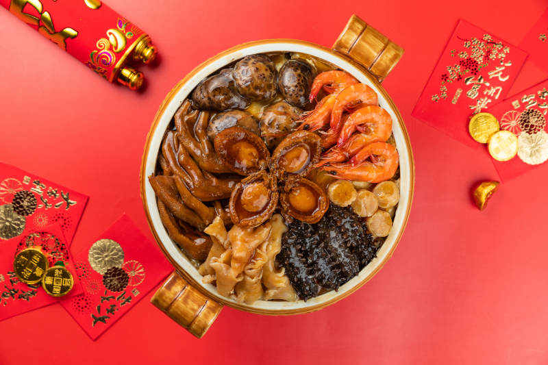 春节团圆饭 海鲜佛跳墙图片