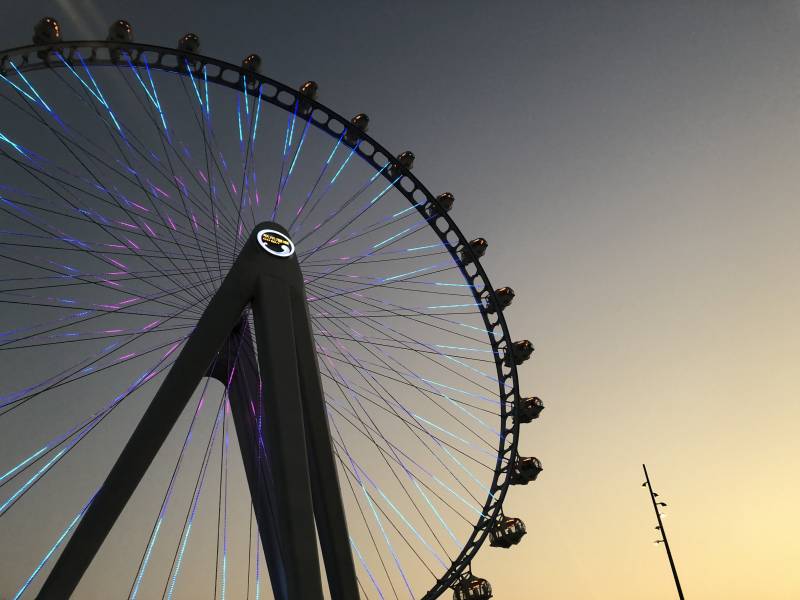 摩天轮的黄昏图片