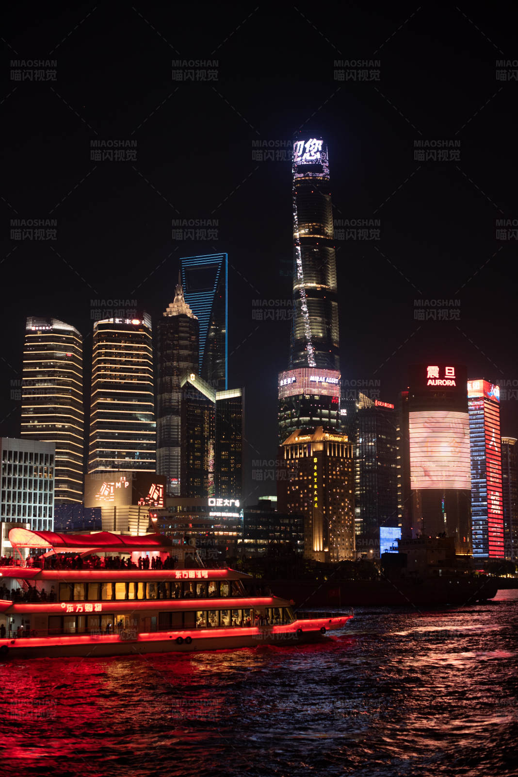 上海夜景游船图片