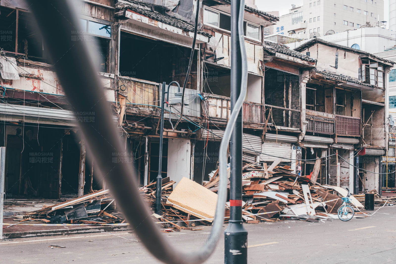 城市拆迁现场图片