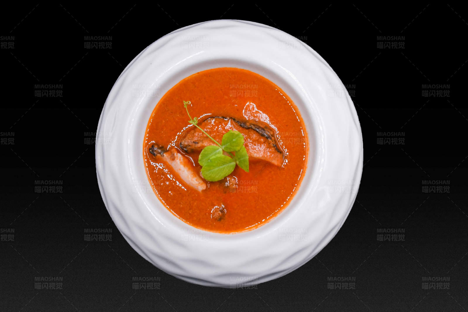 番茄汤烤鱼图片