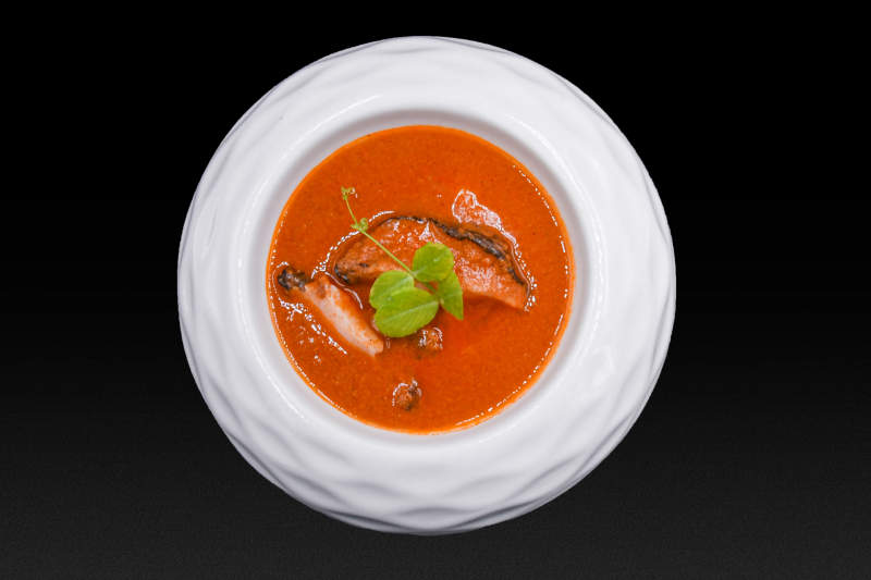 番茄汤烤鱼图片