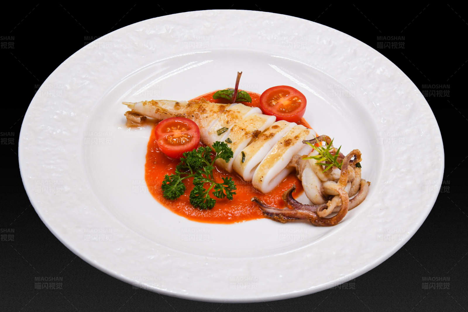 鱿鱼番茄酱图片