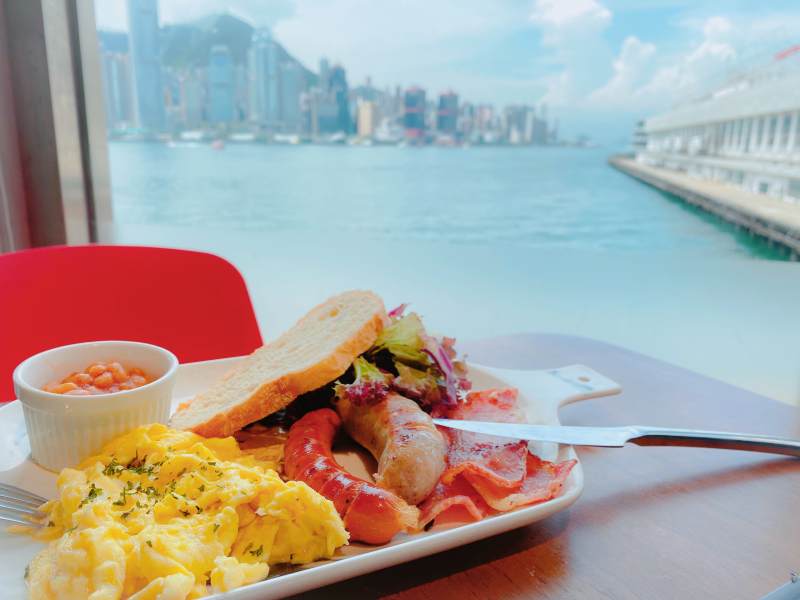 维港美景早餐图片