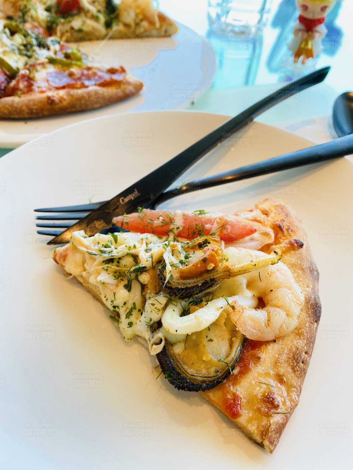 海鲜披萨片图片