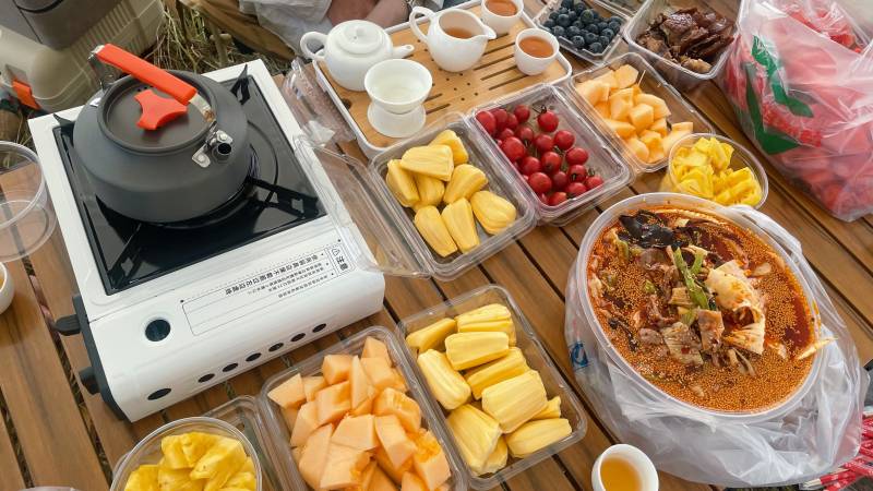 户外野餐美食汇图片