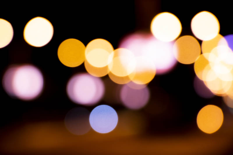 夜色霓虹灯图片