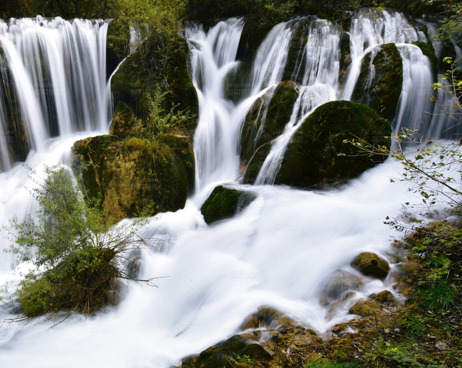 瀑布流泉图片