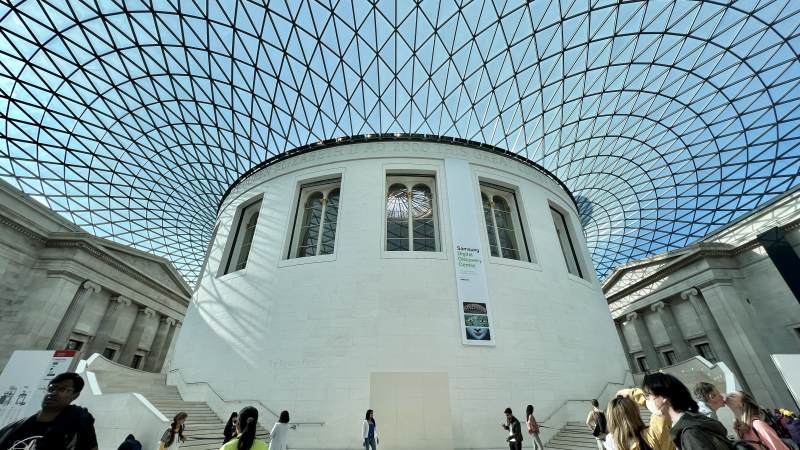 大英博物馆穹顶图片