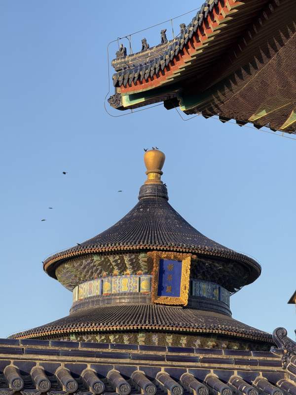 古建筑的屋顶图片