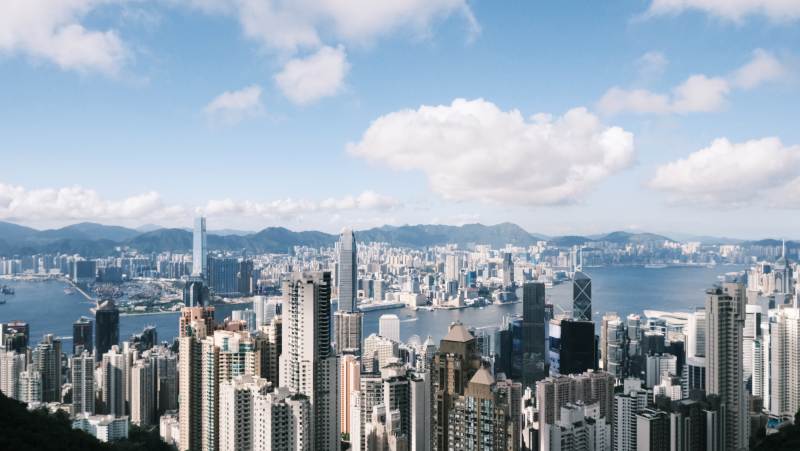 香港维港天际线图片