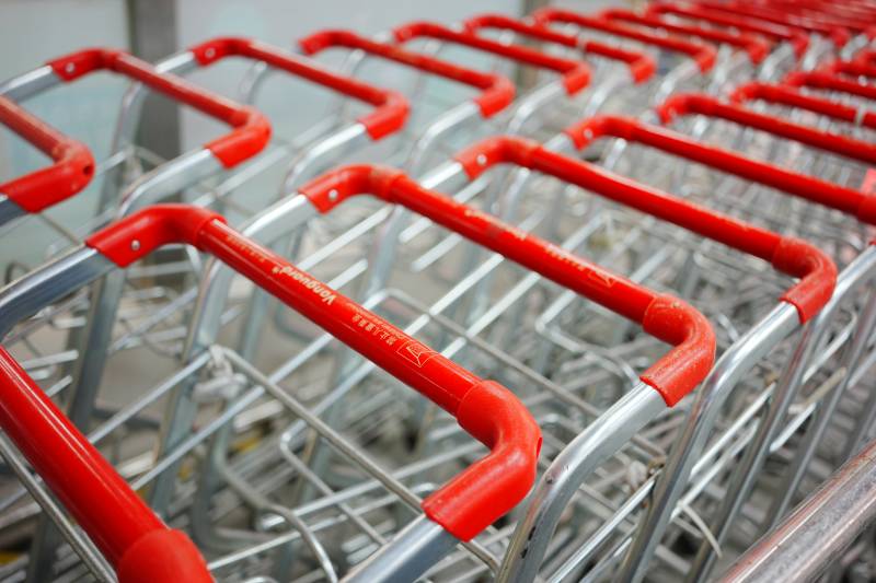 购物车的海洋图片