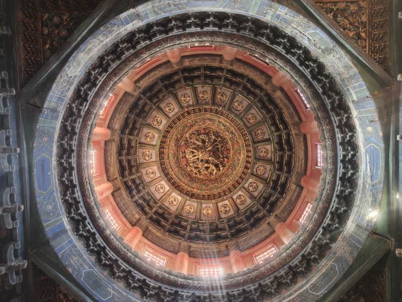 故宫穹顶的华丽装饰图片