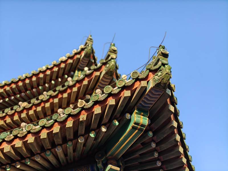故宫的屋檐图片