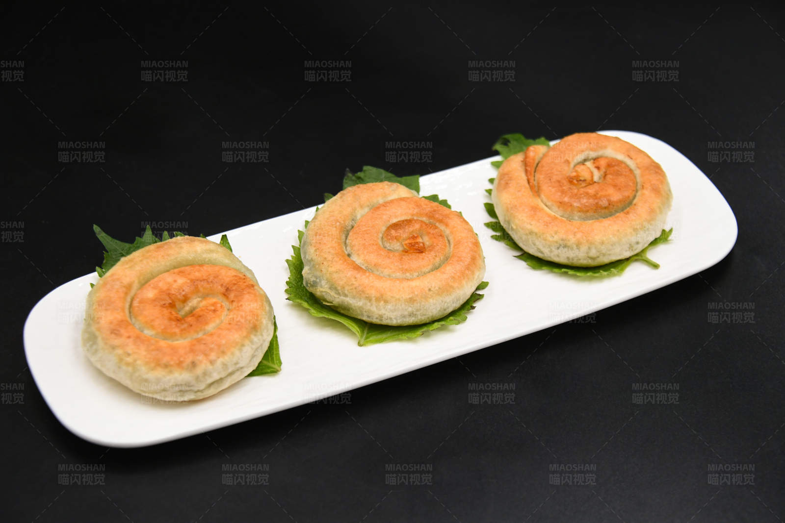 螺旋葱油饼图片