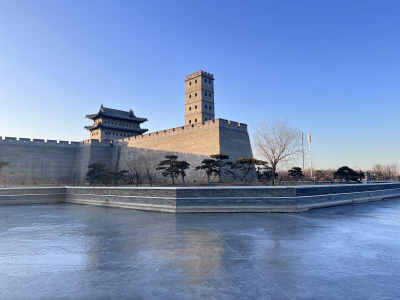 冰封古城墙图片