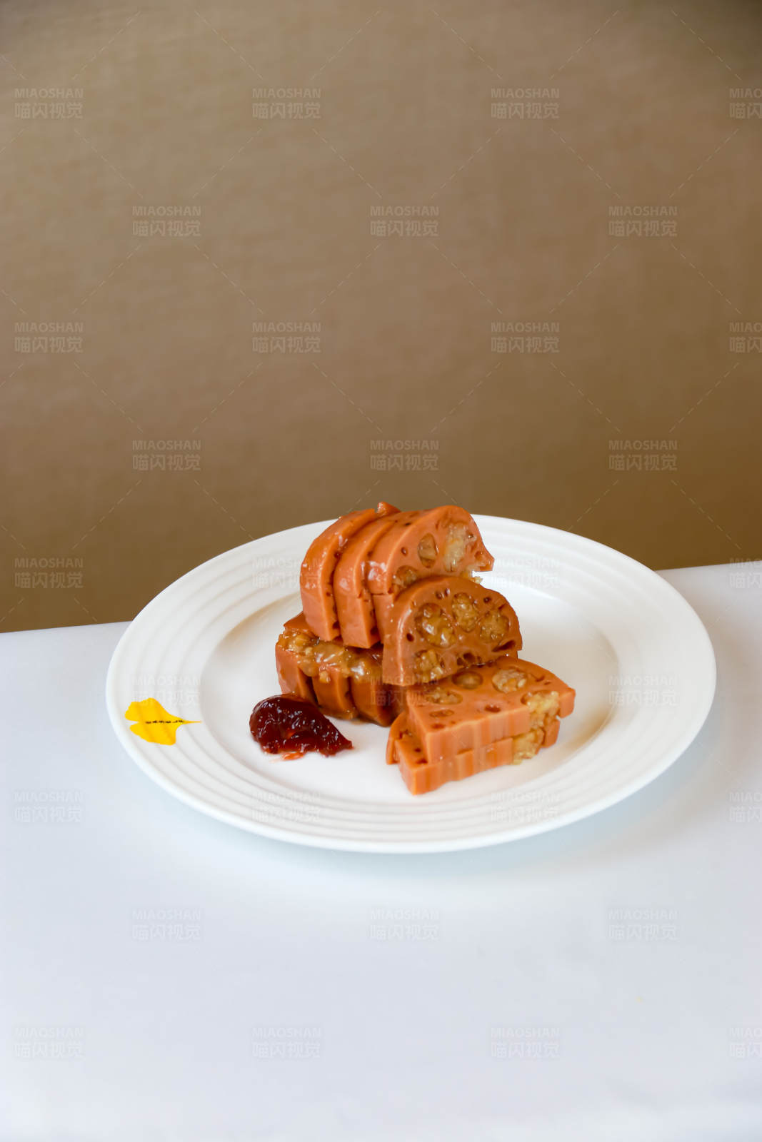 一盘桂花糖藕糯米藕图片