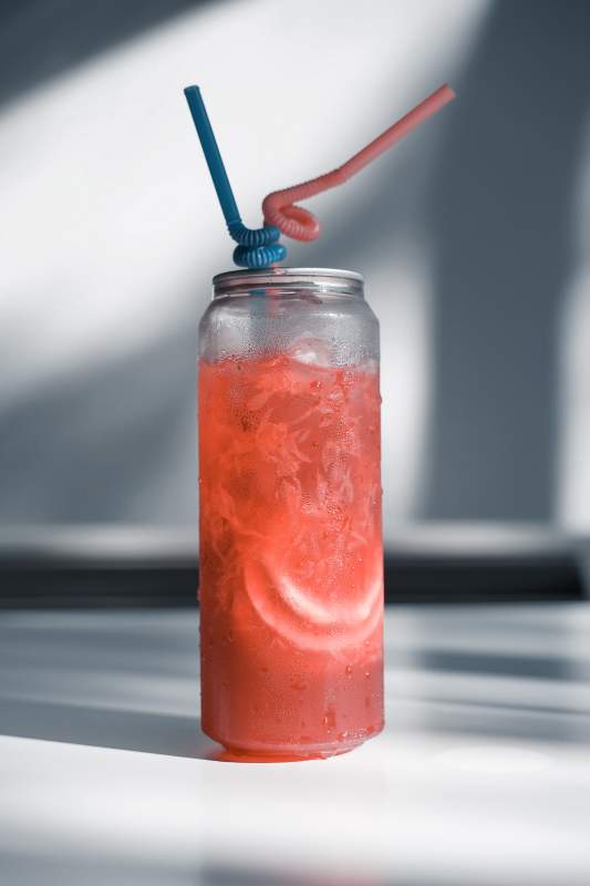 粉色西柚果汁饮料图片