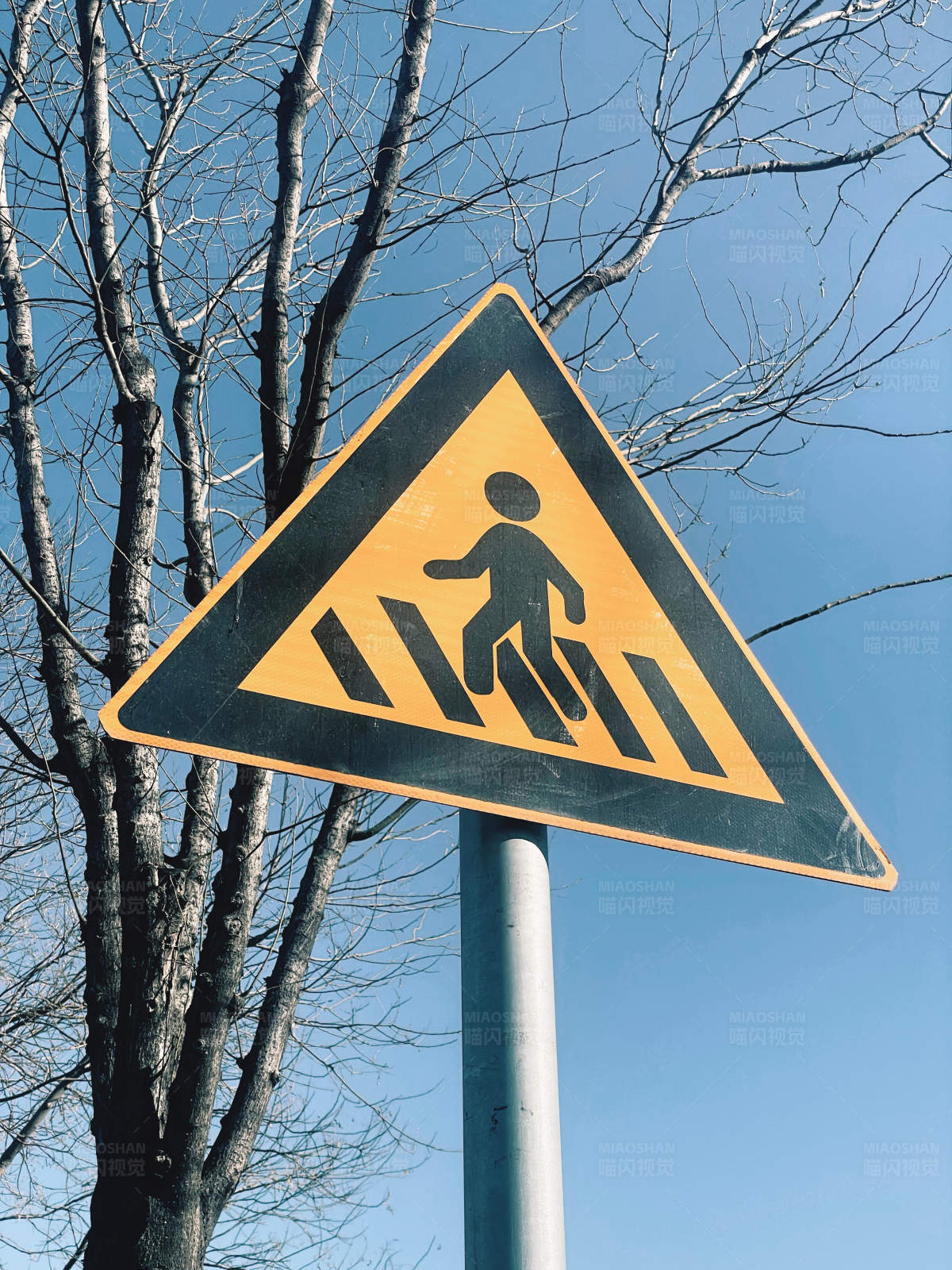 行人过街标志图片