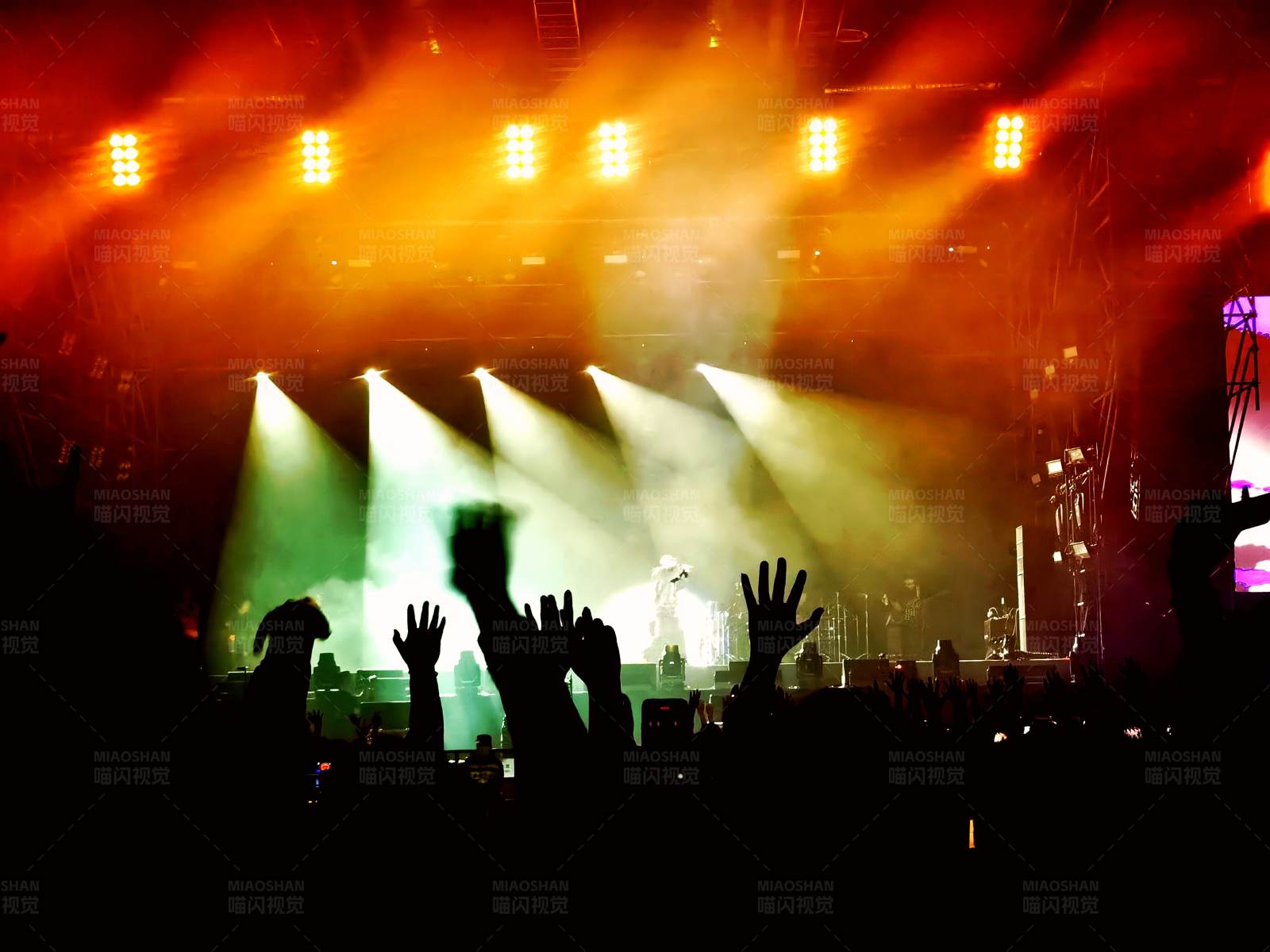 音乐会现场热情观众图片