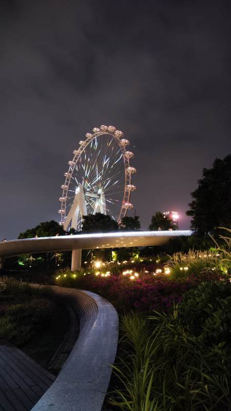 夜色摩天轮图片