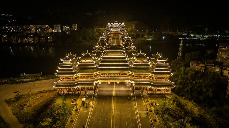 三江宜阳风雨桥图片