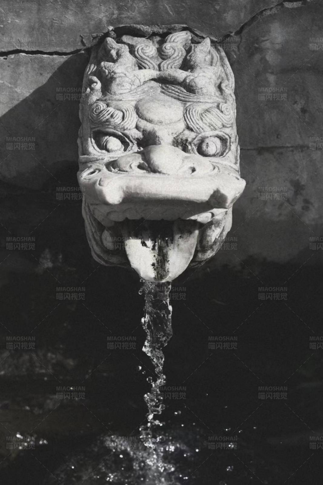 石雕喷泉图片