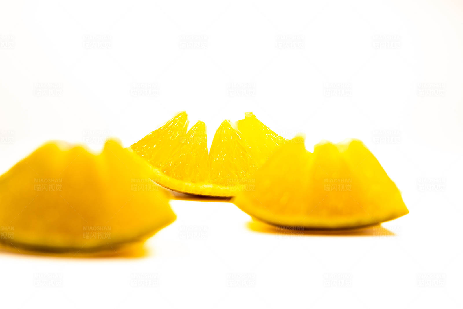 橙子片的排列图片