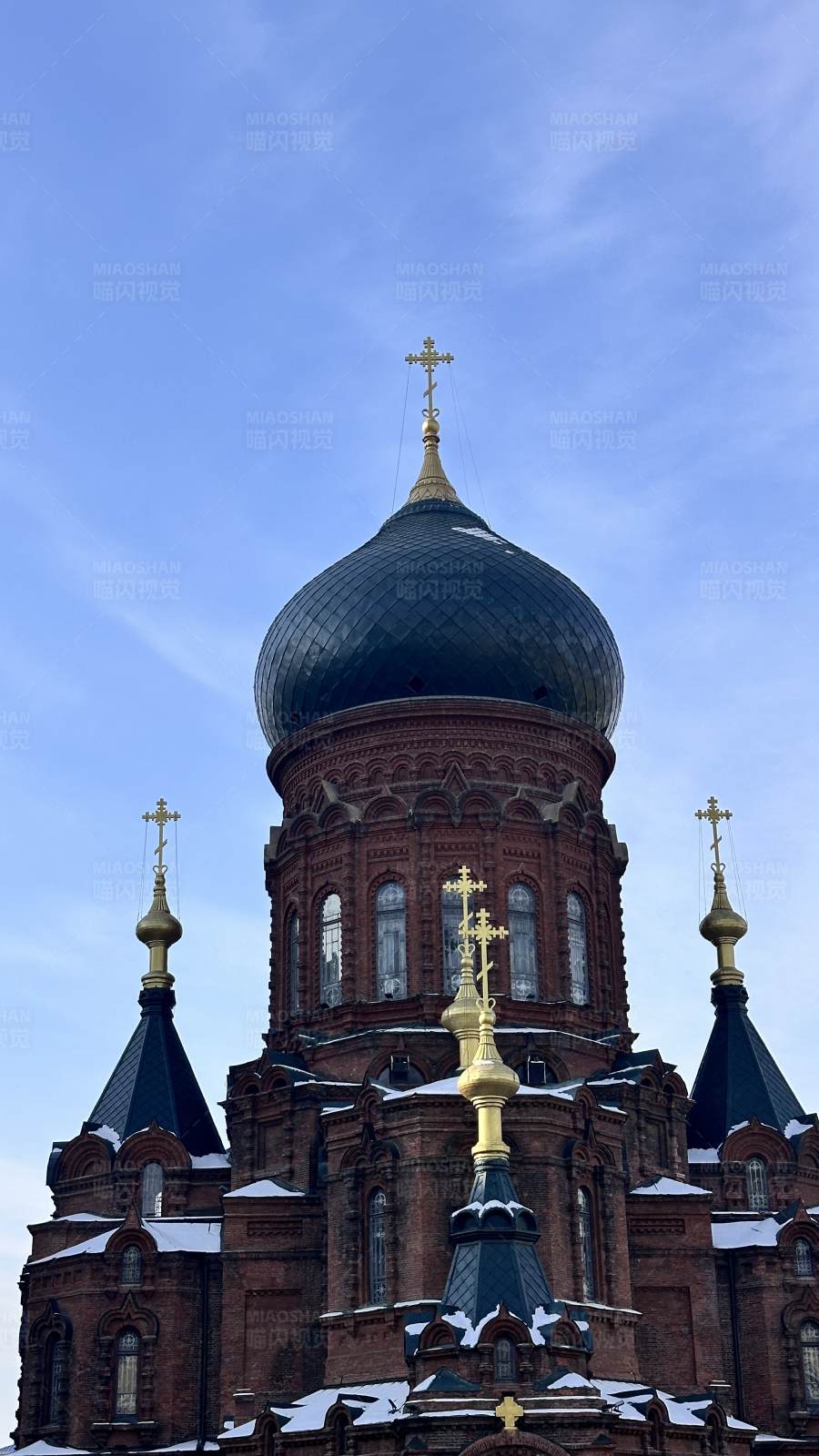 冬日哈尔滨索菲亚教堂图片