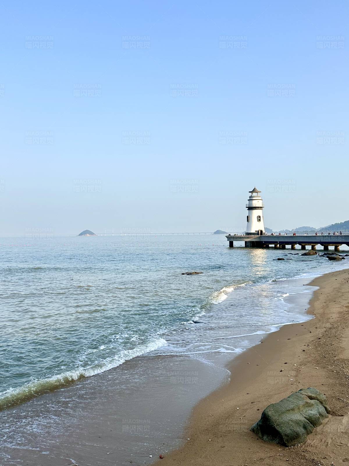 珠海渔女灯塔图片