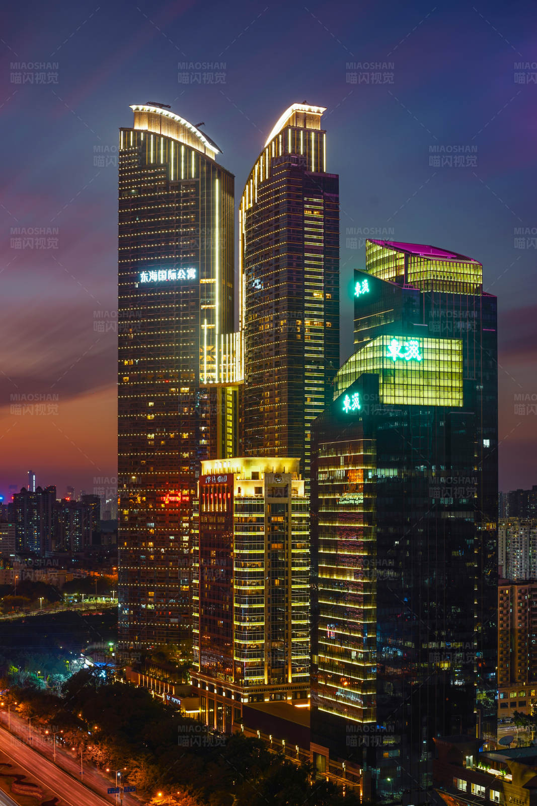 深圳车公庙夜景图片