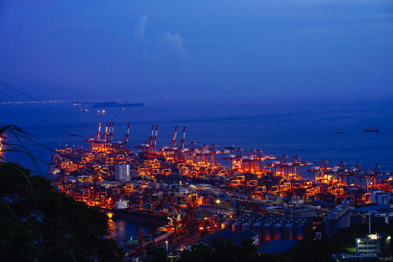 深圳港口夜景图片