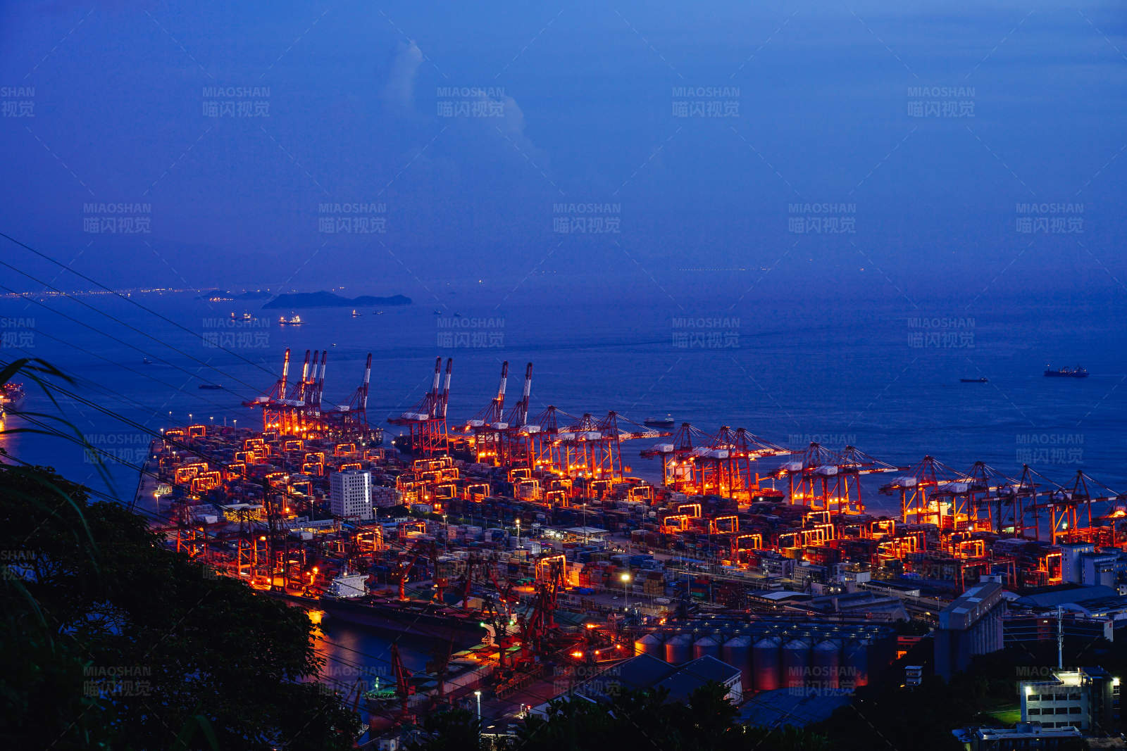 深圳港口夜景图片