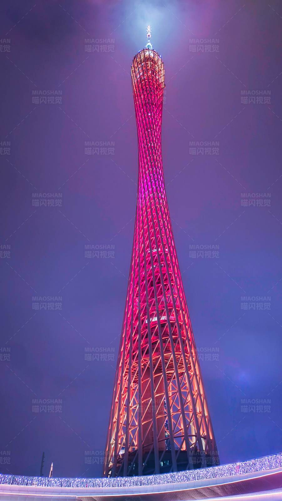 广州塔夜景图片