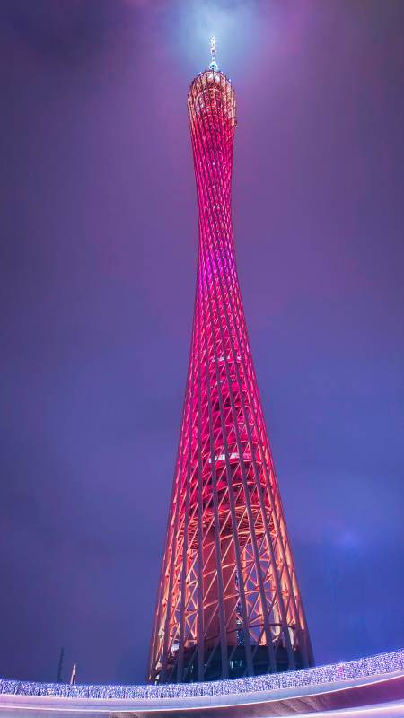 广州塔夜景图片