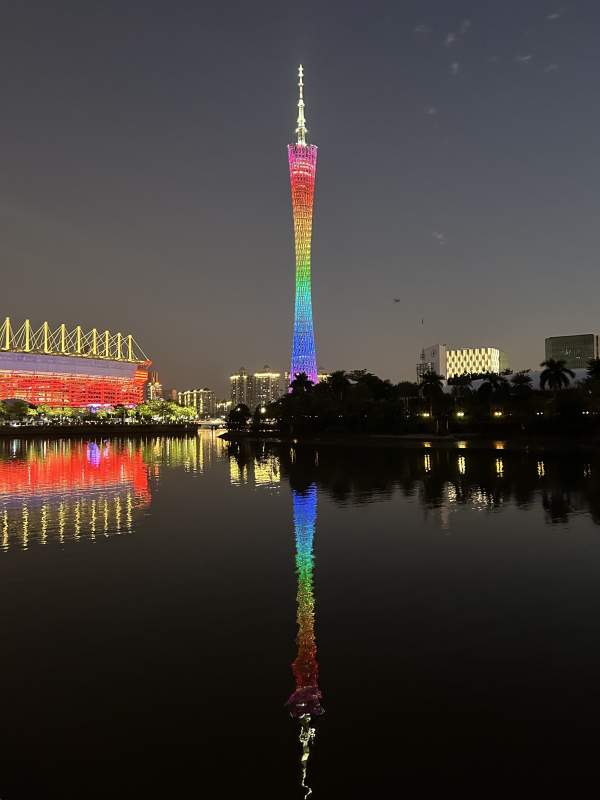 广州塔夜景图片