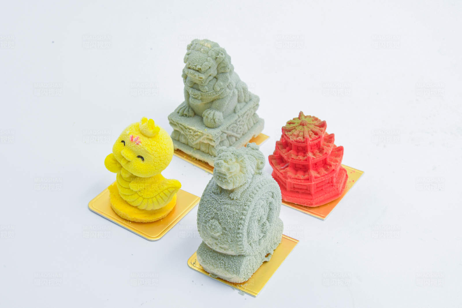 城市特色建筑小蛋糕图片