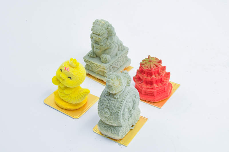 城市特色建筑小蛋糕图片