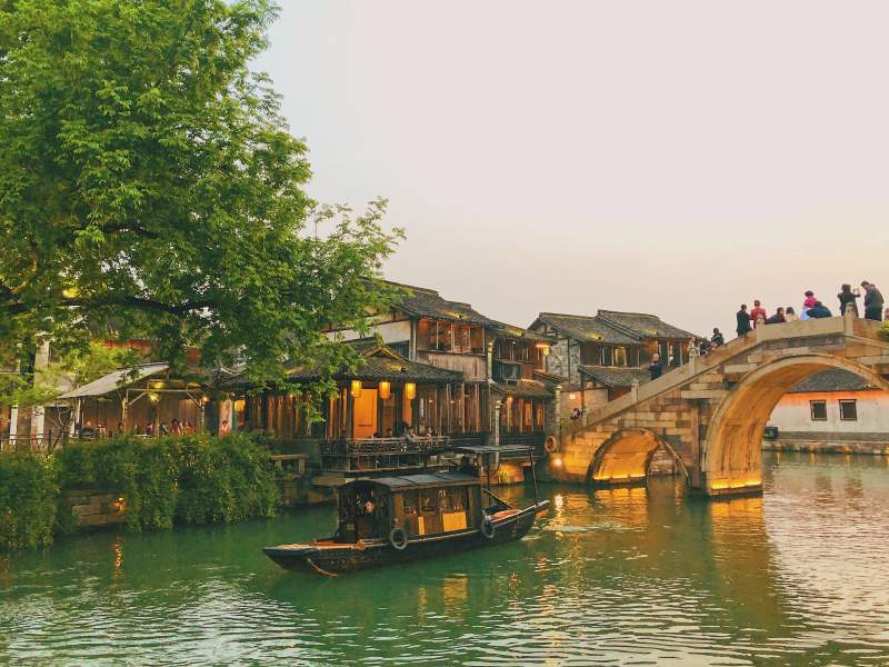 江南水乡乌镇古镇风光图片