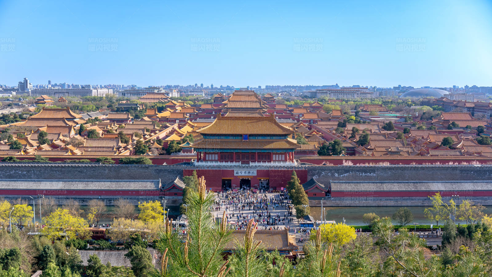 北京故宫全景图图片