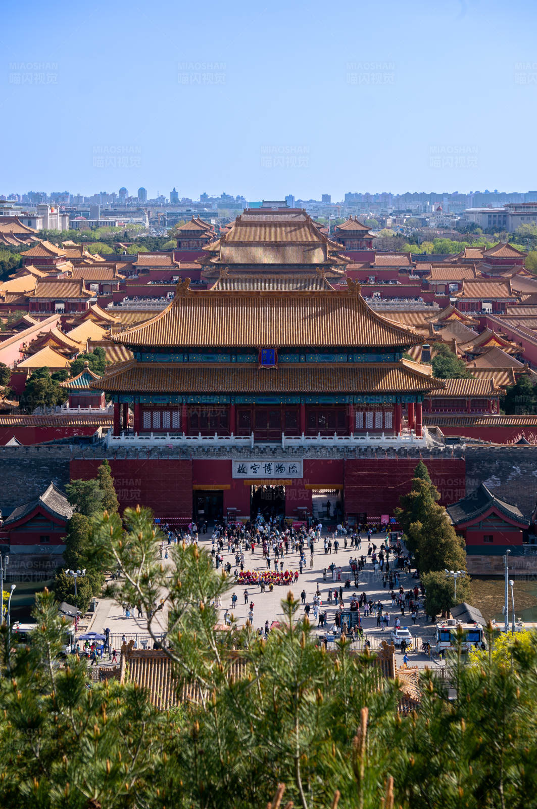 故宫全景图图片