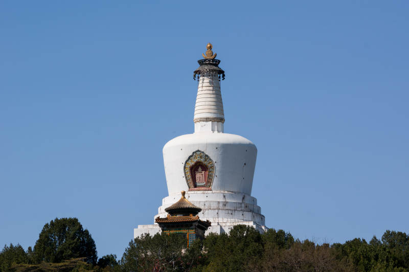 北京北海公园白塔寺图片